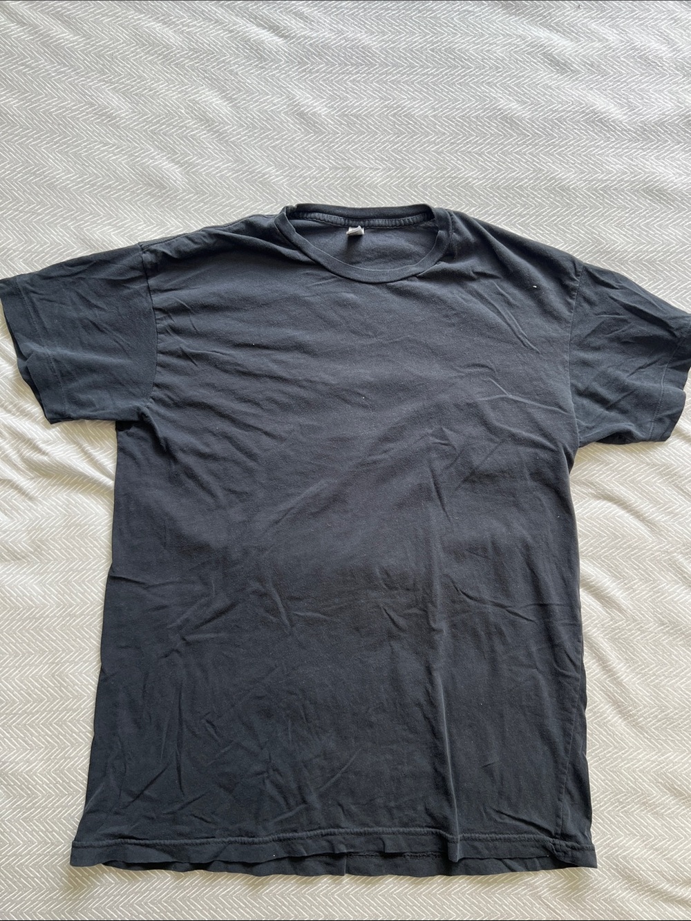 Original Rare American Apparel Men's Black Short Sleeve Crew Tee
